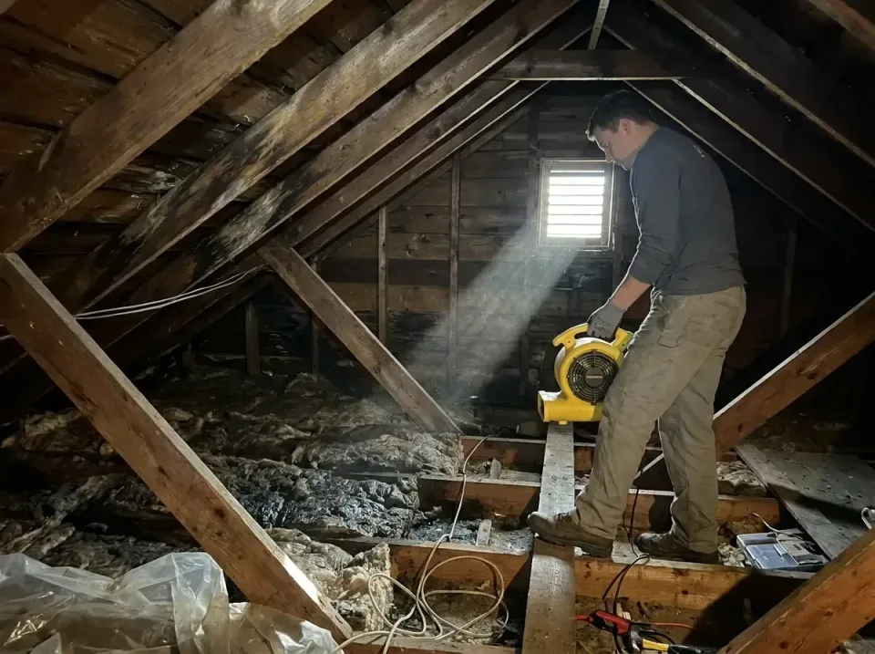 attic-water-damage-drying-proc-007 — frequently asked questions, Emergency Water Extraction & 24/7 Flood Response in Tarpey…